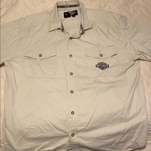 Men’s Harley-Davidson button down shirt.